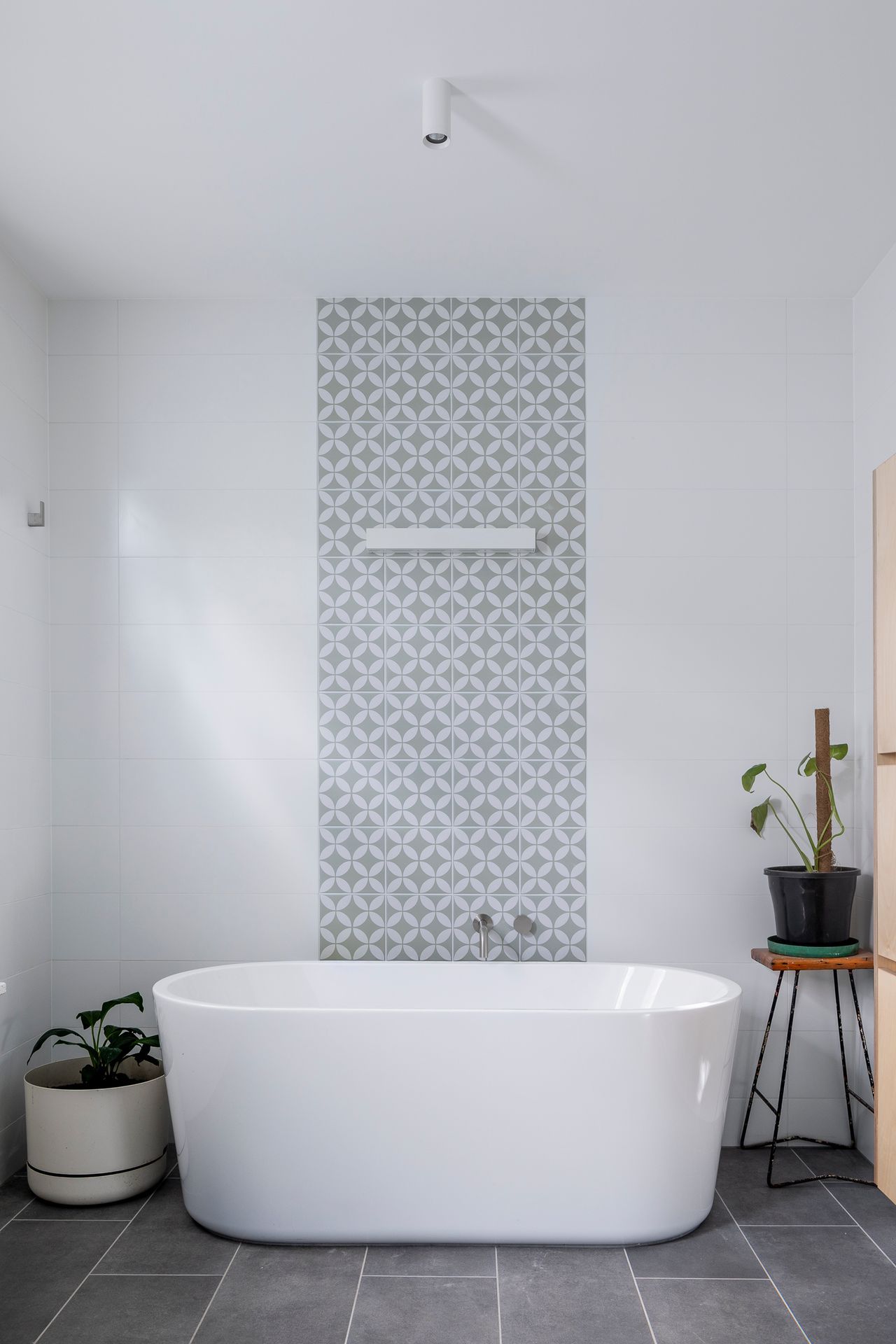 Frosted window provides privacy and bright light for the bathroom.