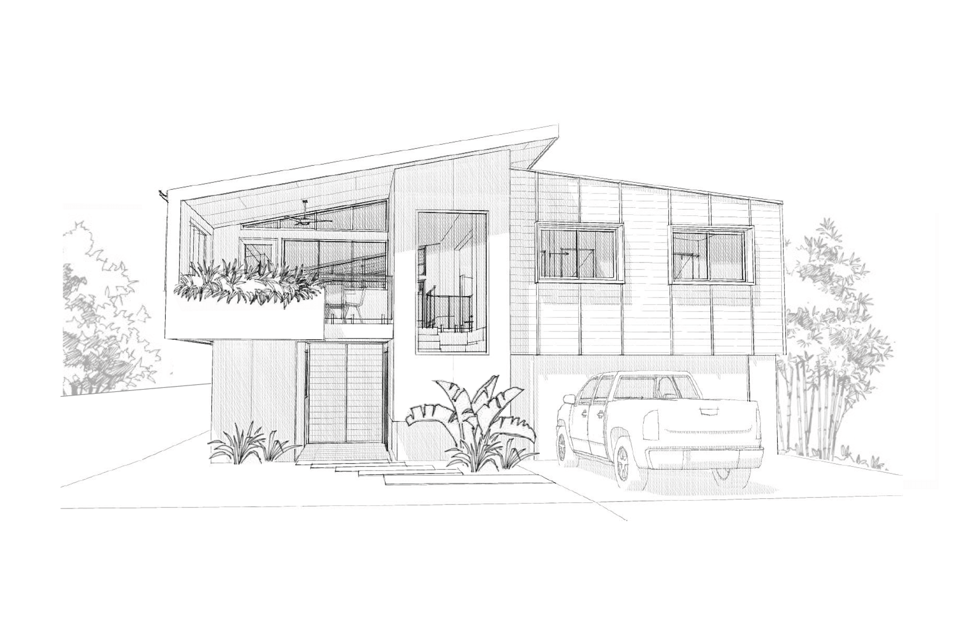 Street 3D Sketch Perspective
