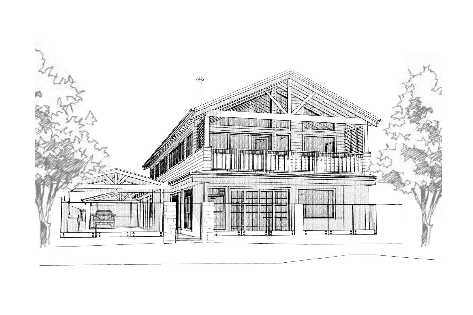 Lake end 3D Sketch Perspective