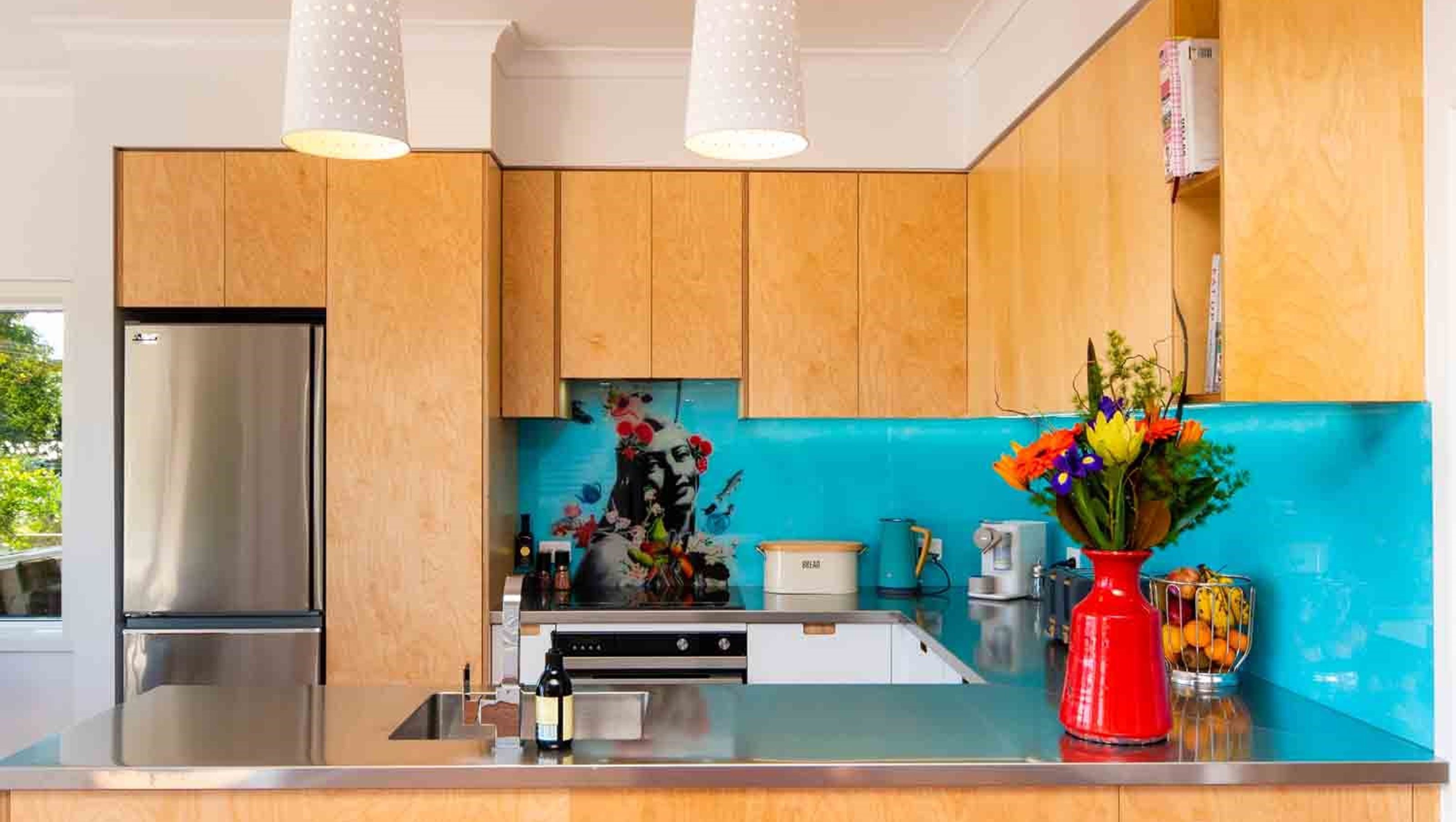 Vibrant Plywood Kitchen
