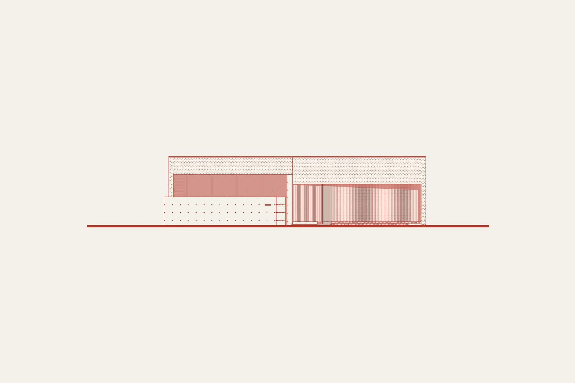 Morrison Residence - Elevation. Street elevation drawing.
