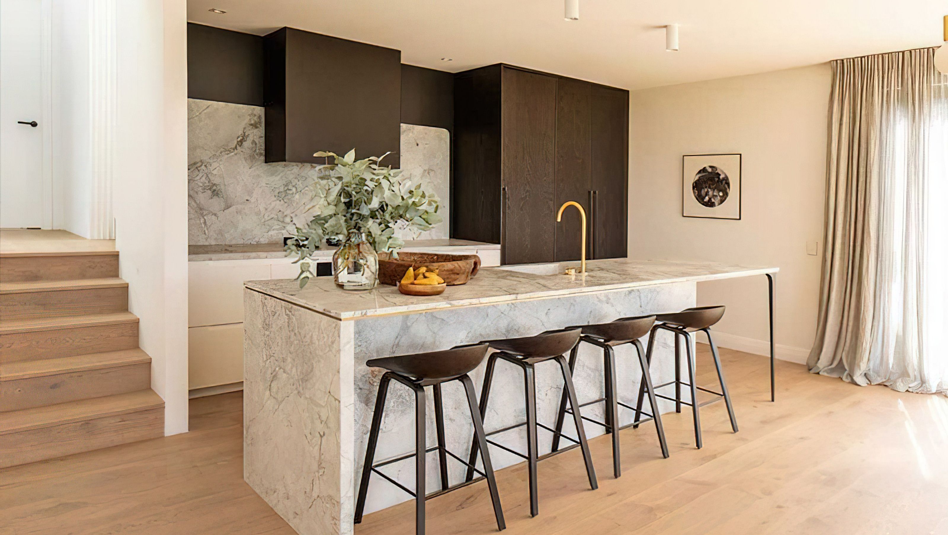 Suede Stone Kitchen Bar