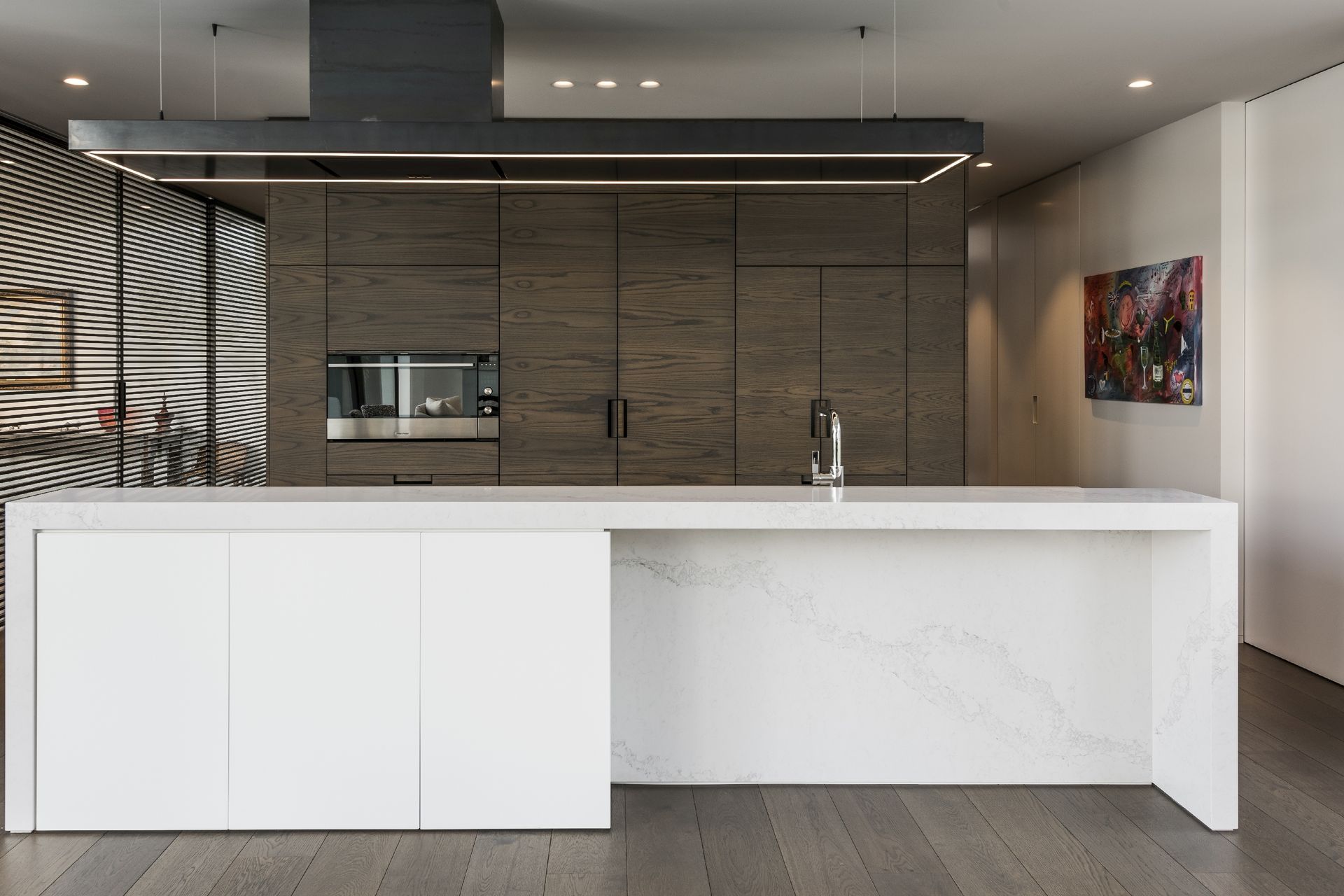 Bestwood Natural Veneer - American White Oak - Crown Cut.   Davinia Sutton, Design by Davinia