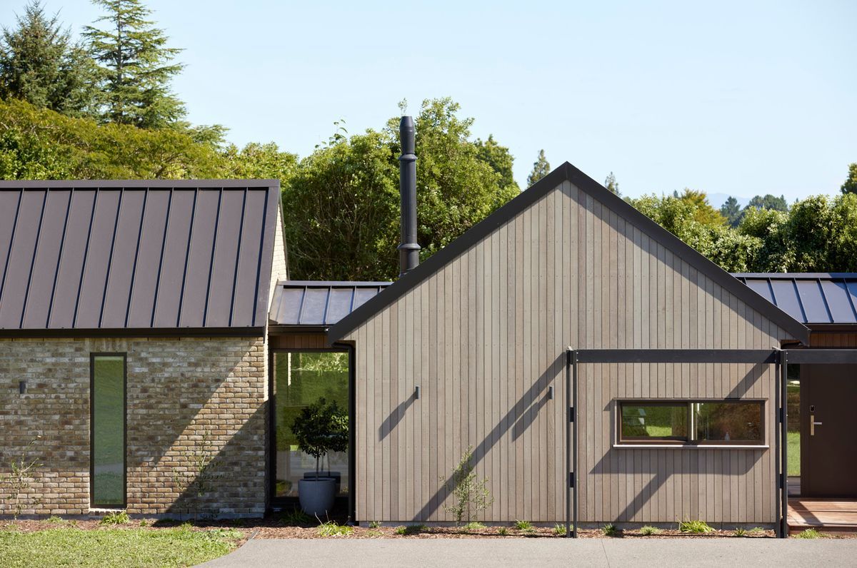 Country Brick & Cedar home