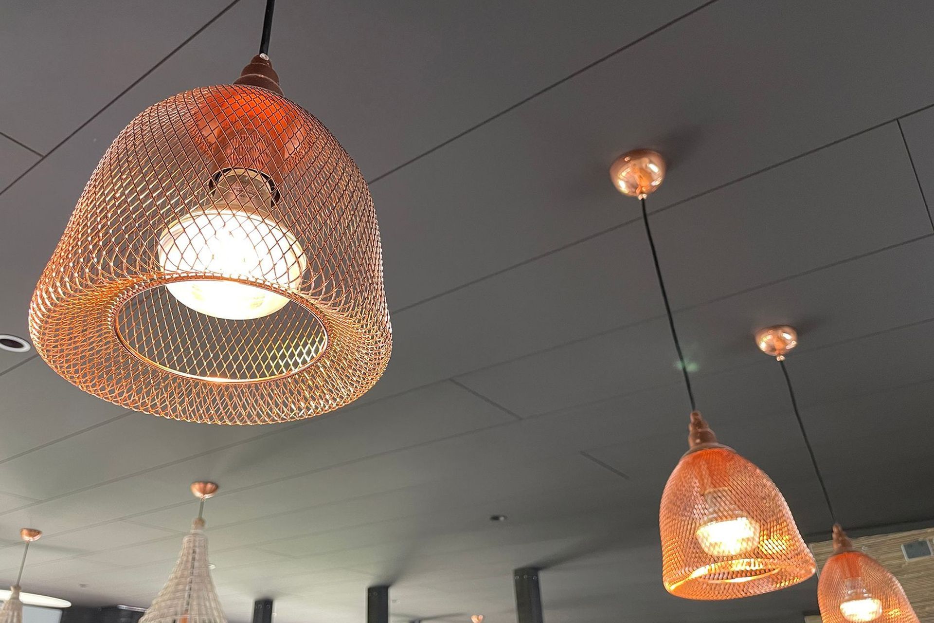 A bold black ceiling with Triboard TGV