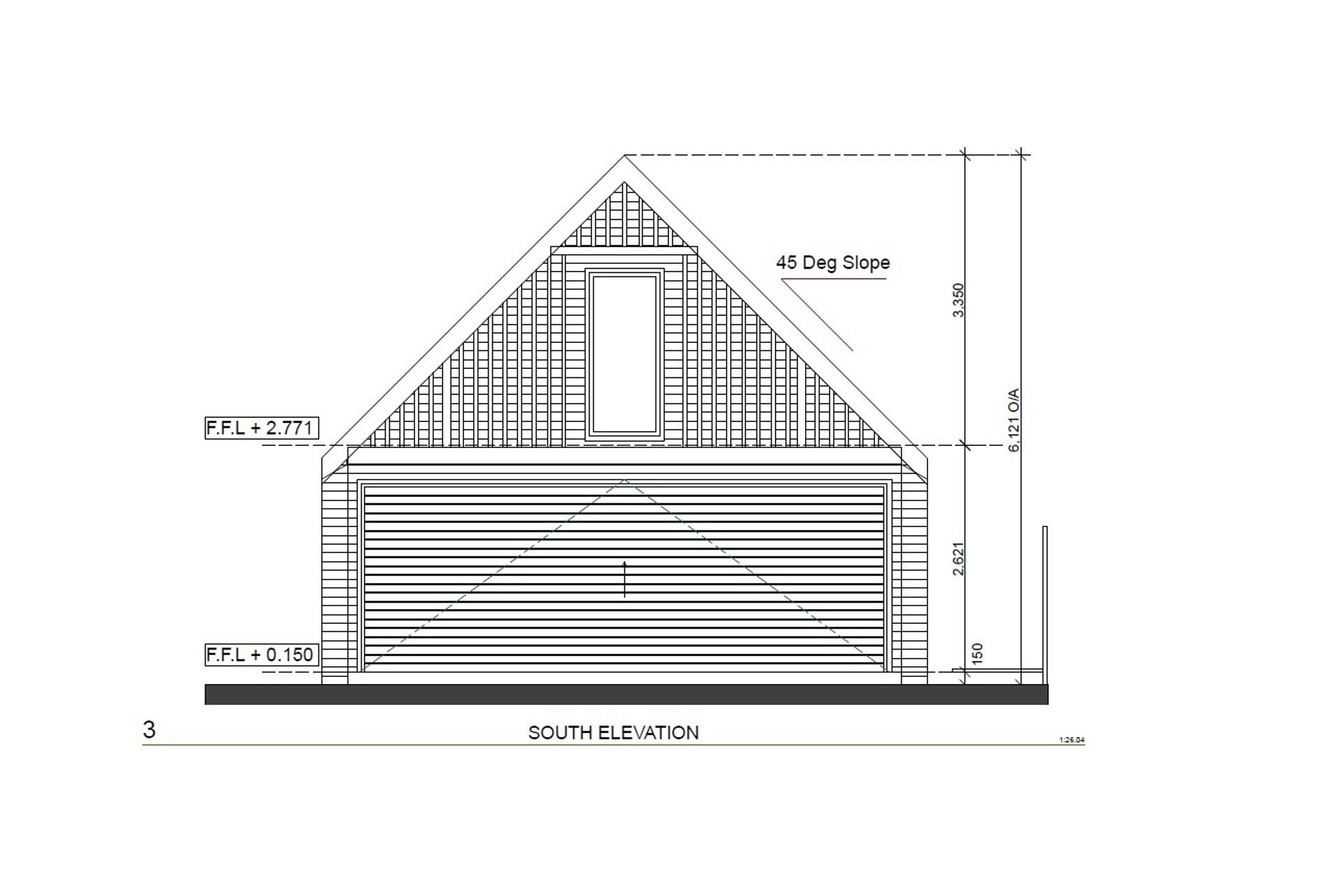 Double Garage with Loft Trellis