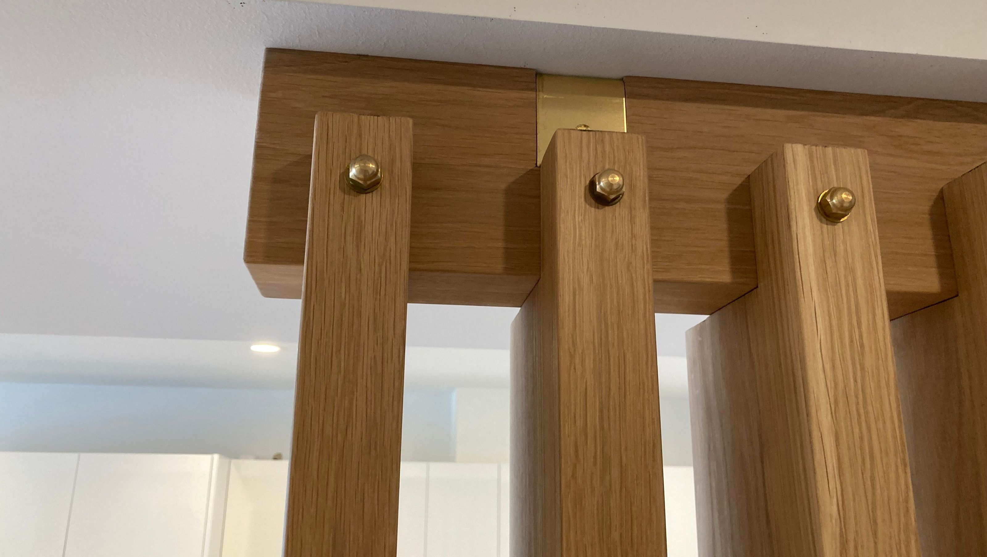 Feature wall in American Oak