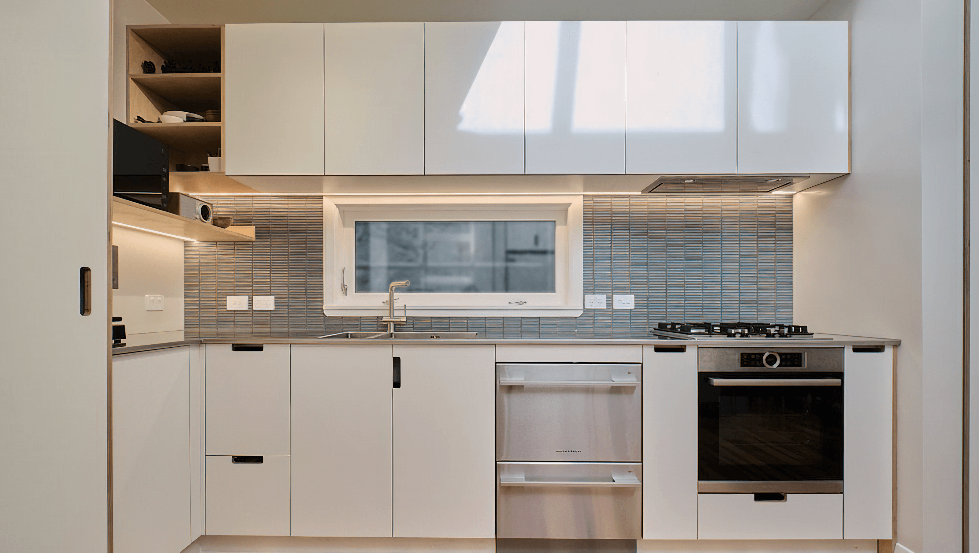 White Kitchen and Laundry