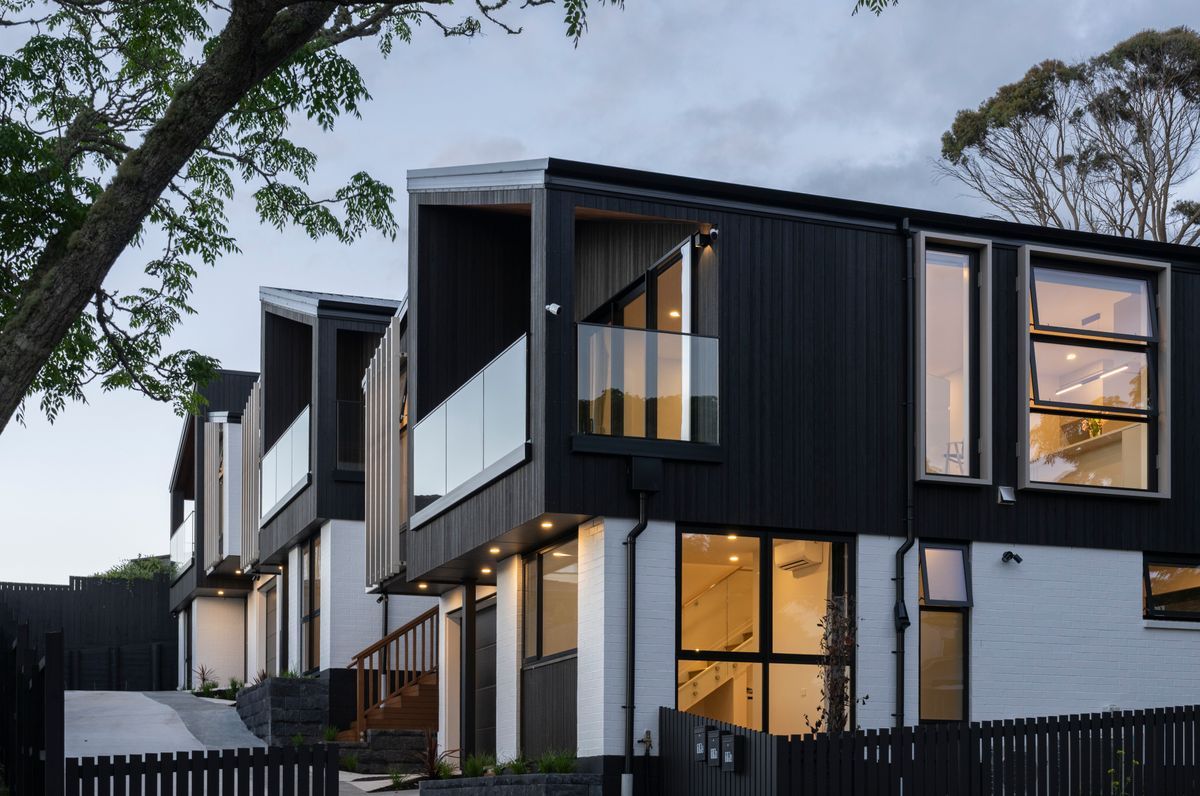 Three Architecturally Designed Homes with Striking Louver & Cladding