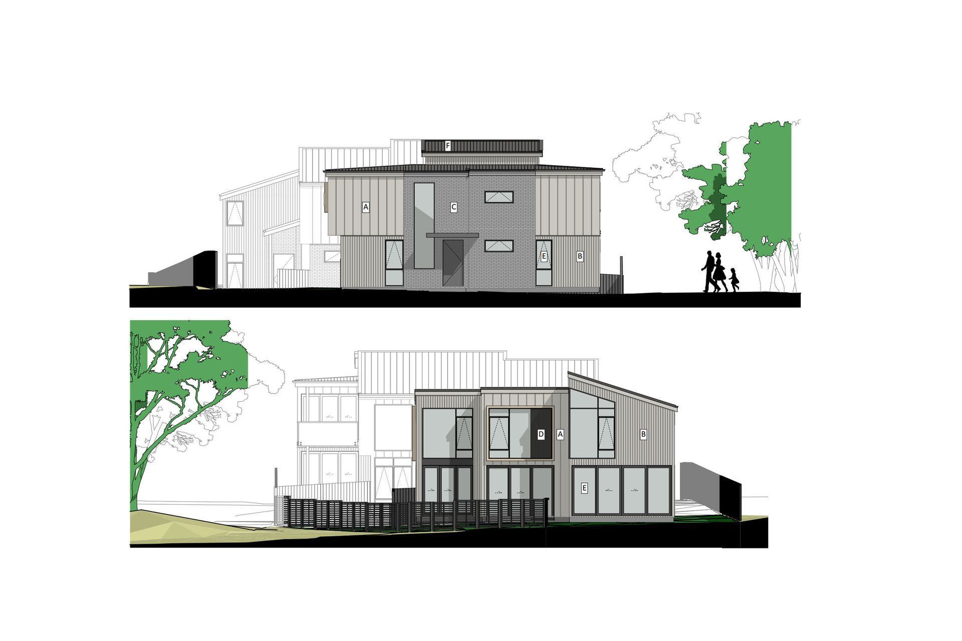 Mixed Suburban Zone - 3 dwellings on 743m² site
