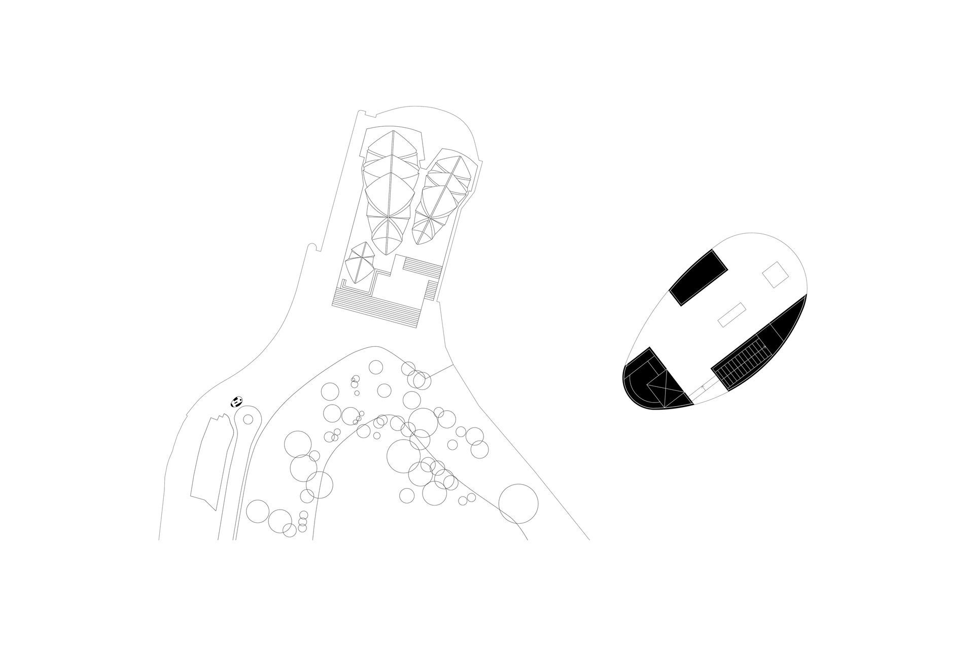 Site plan and detail plan.