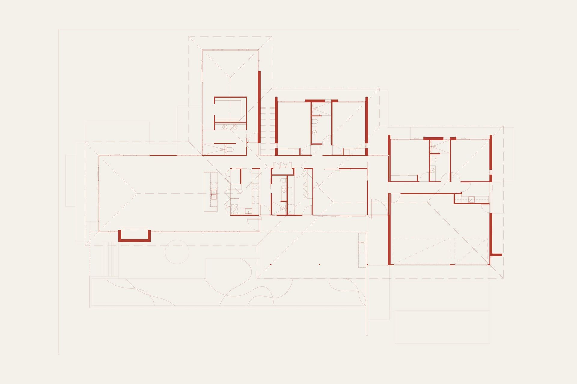Clark Residence - Floor Plan. Floor plan of the home.