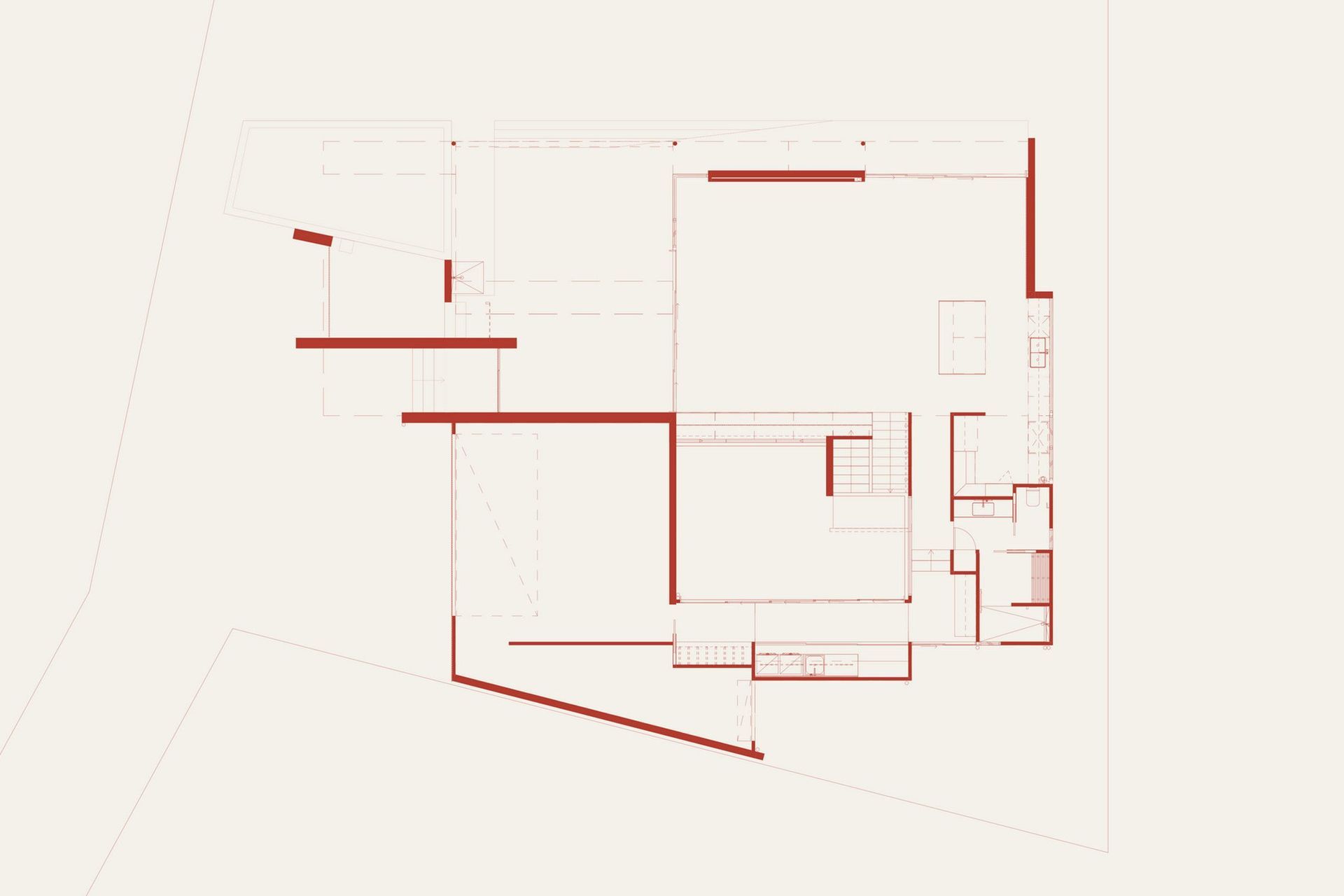 Eleutheria - Site Plan. Site plan showing the home within its garden.