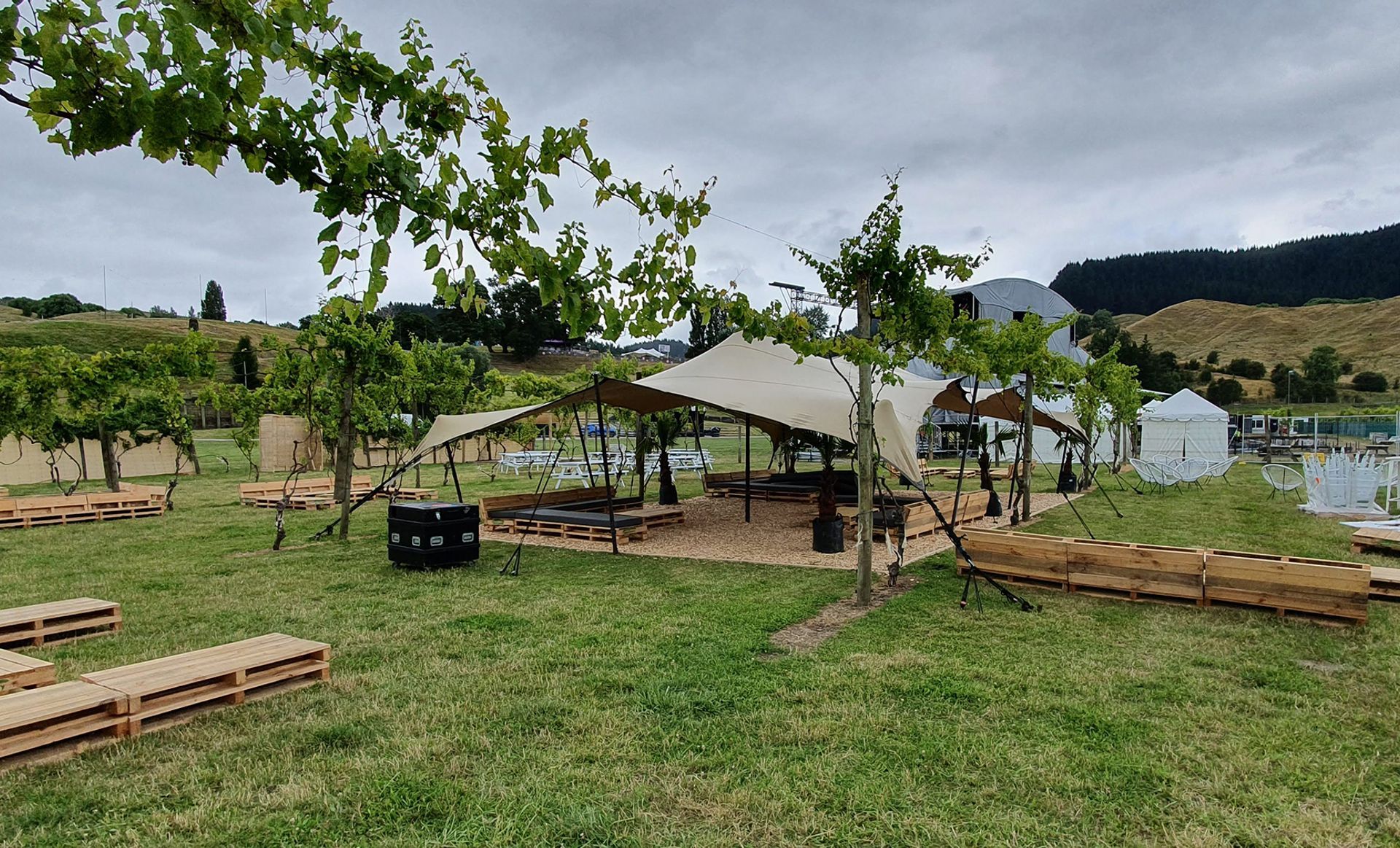 Rhythm & Vines VIP section