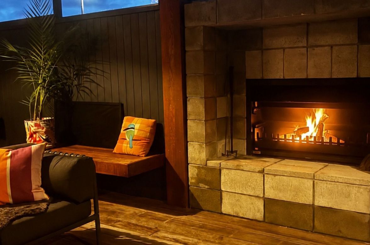New Build with Outdoor Fireplace