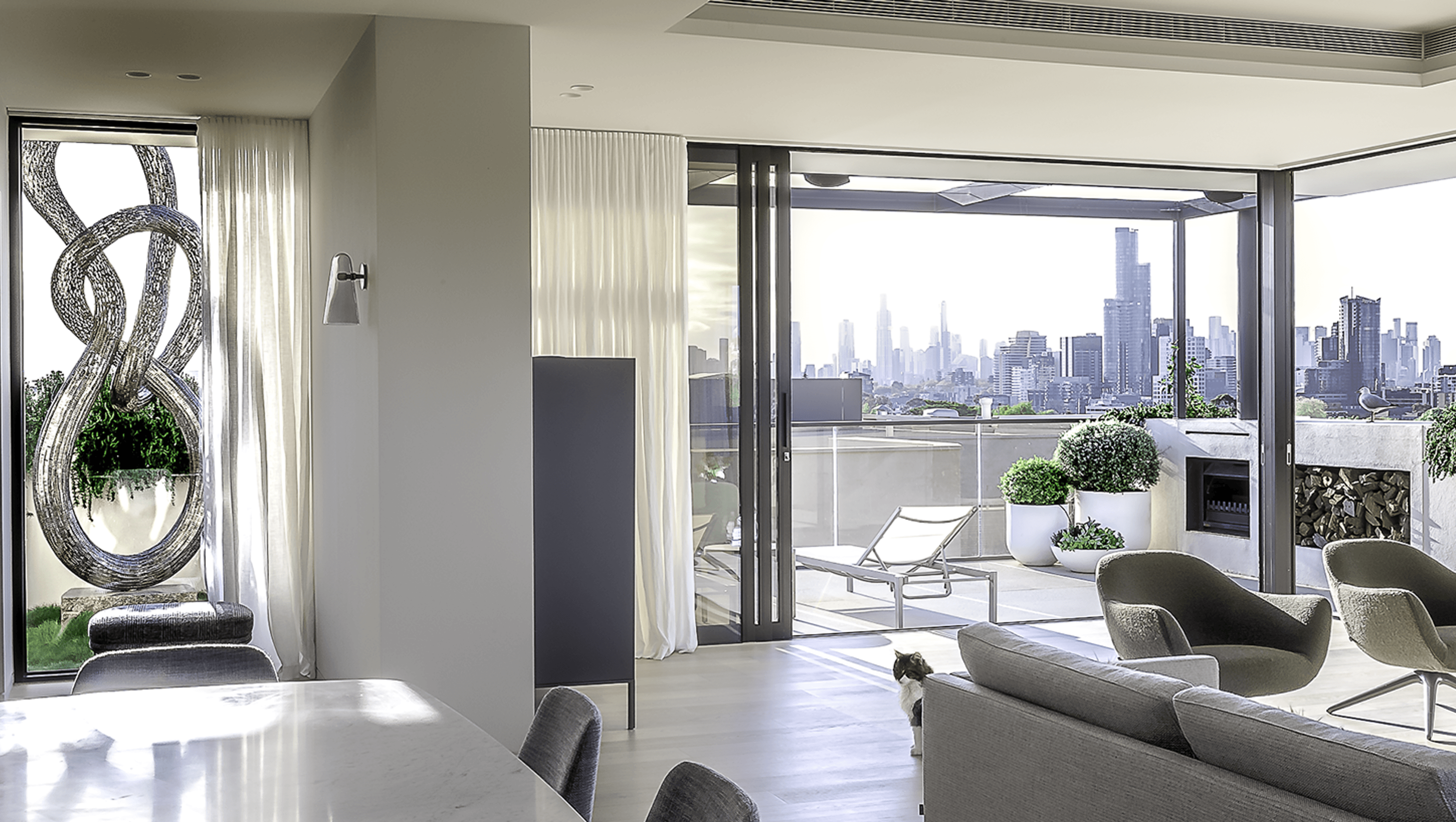 Penthouse roof garden