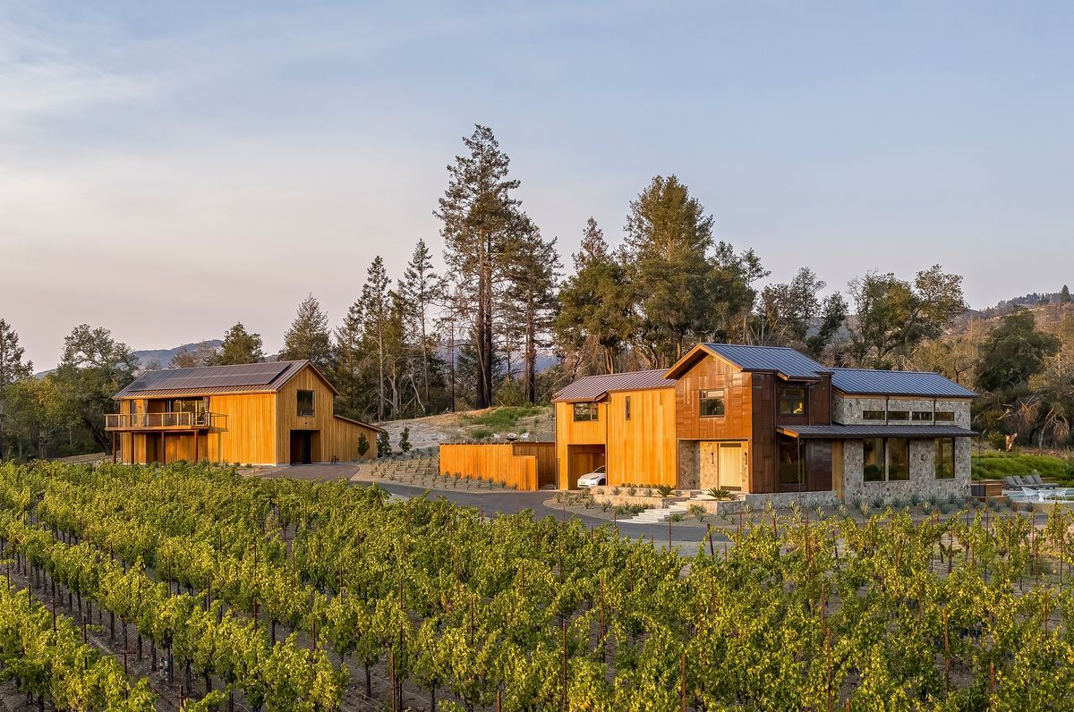 Glen Ellen Estate: A Rustic Modern Vineyard Compound