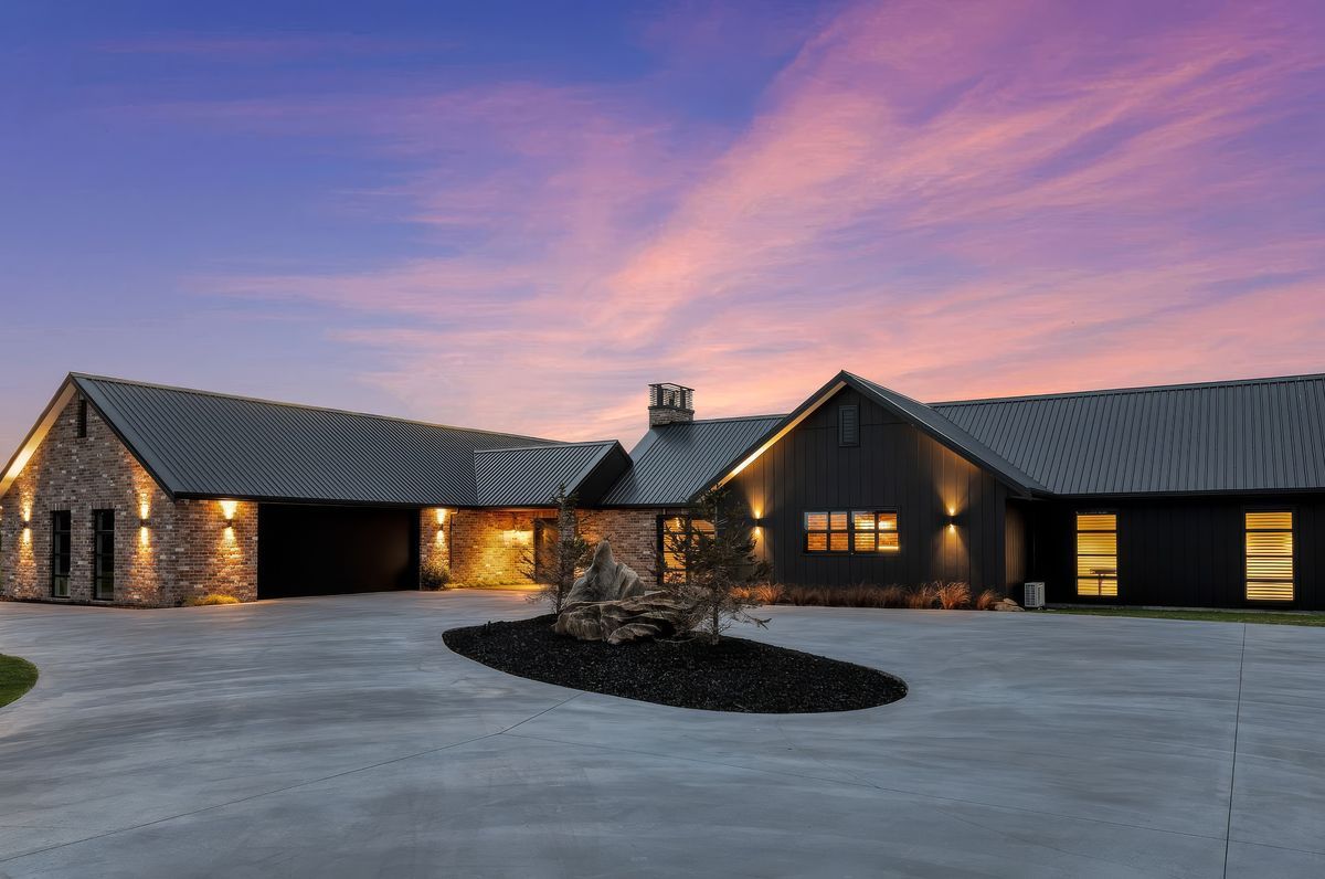 Refined Black & Brick Residence