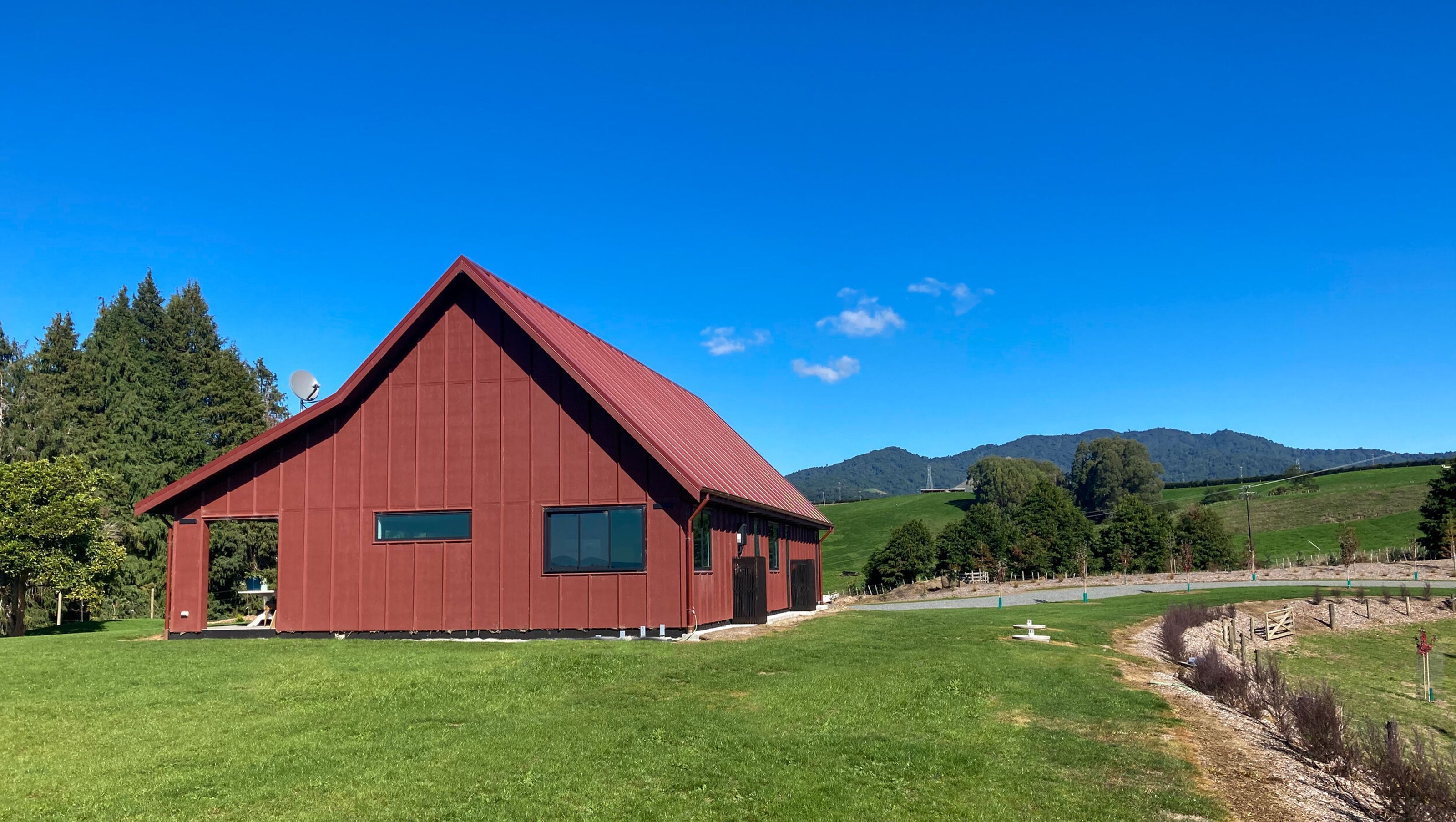Modern Scoria Red Barn