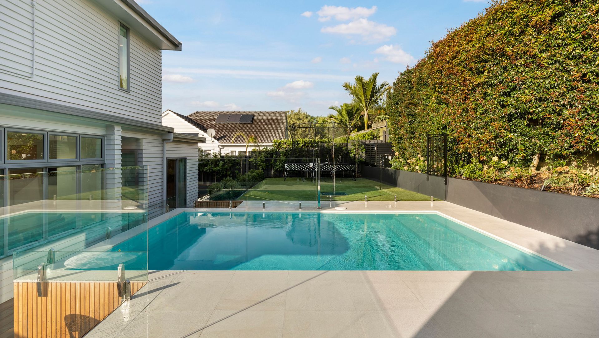 An intensive interior renovation and pool addition banner