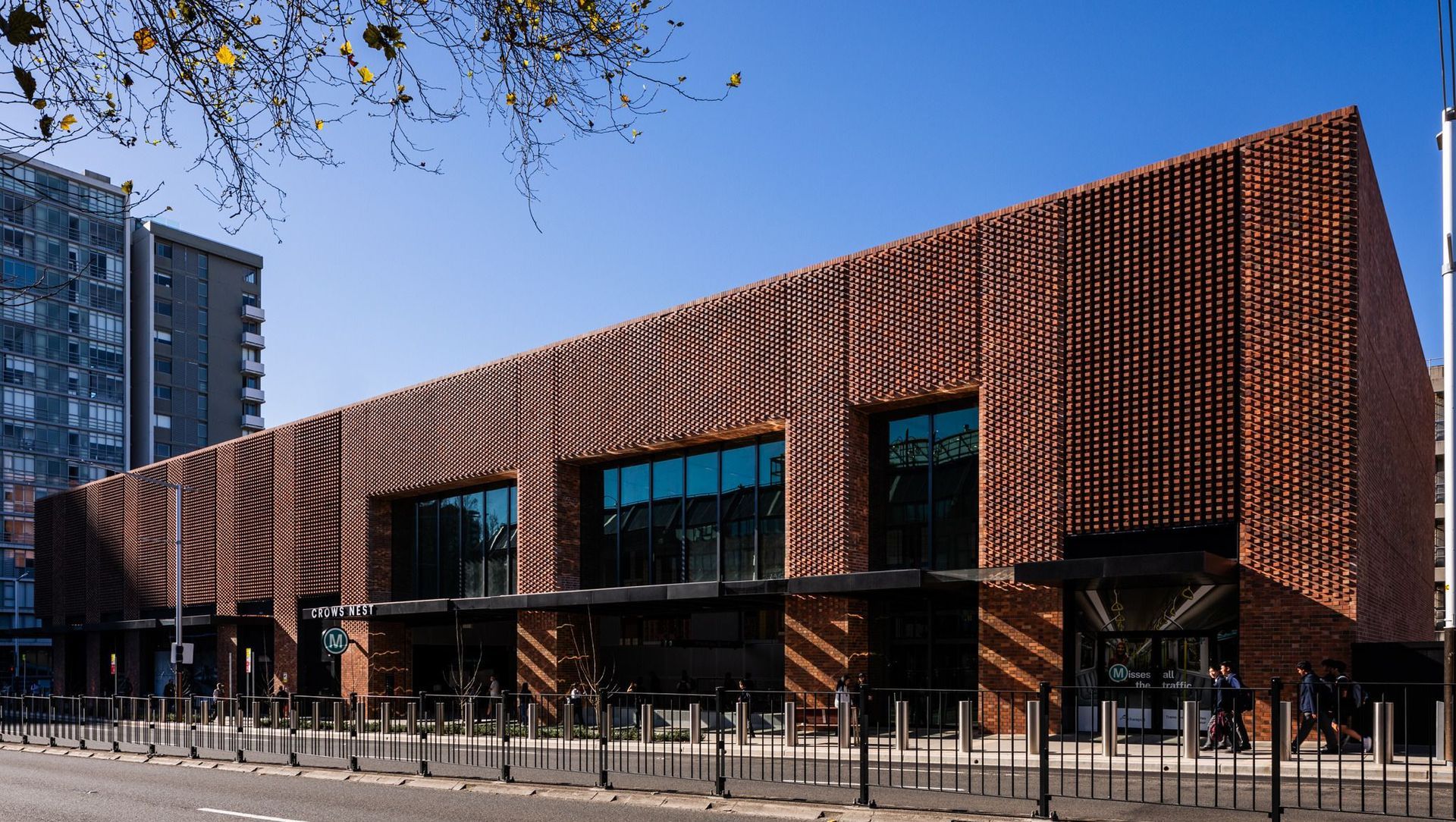 Simple external architecture seamlessly weaves large-scale infrastructure into the local community.   Image: Trevor Mein
