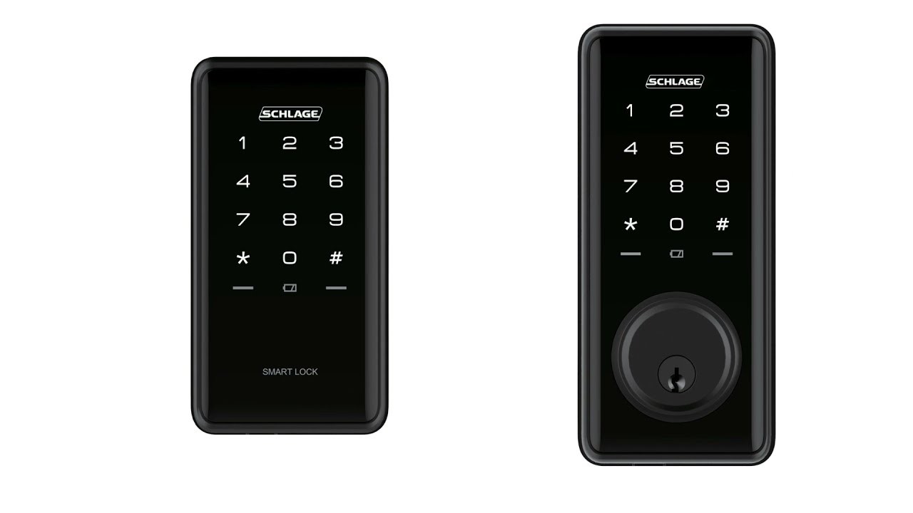 Schlage S1 Ease Smart Deadbolt Door Lock Black SREEAS1C5BL gallery detail image
