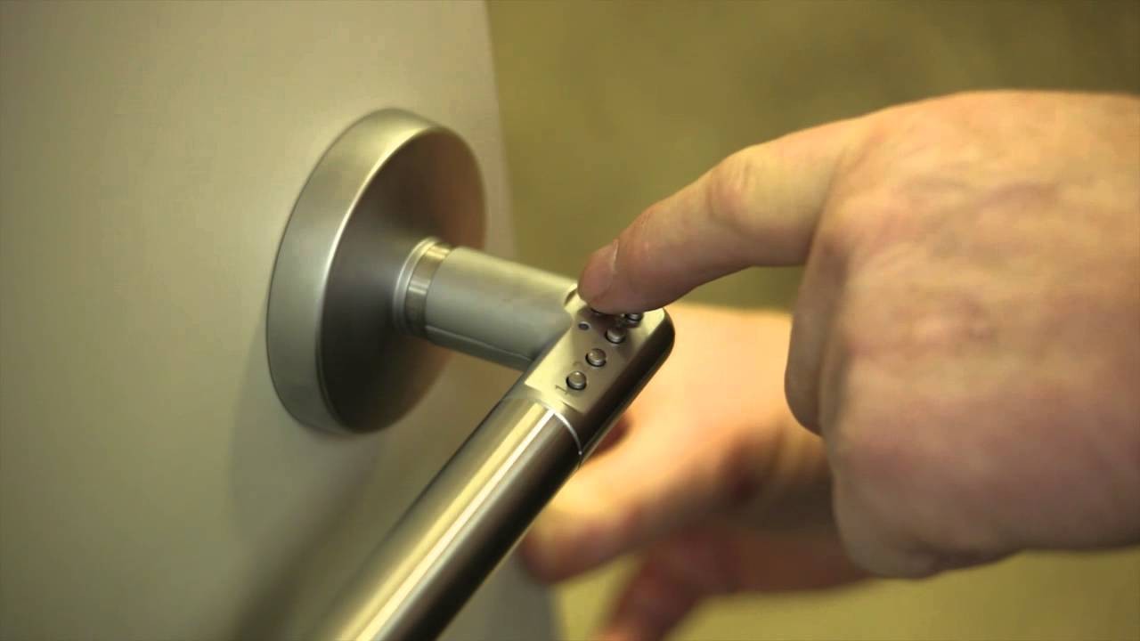 Lockwood Electronic Lock Code Door Lever Left Hand gallery detail image