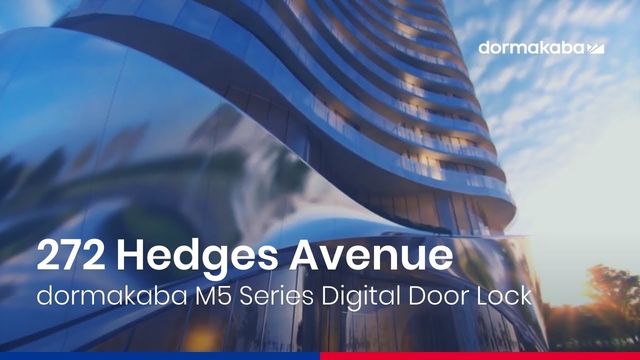 Dormakaba M5 Digital Smart Door Lock Matt Nickel with Black Silver Trim DKM5BLENIB gallery detail image