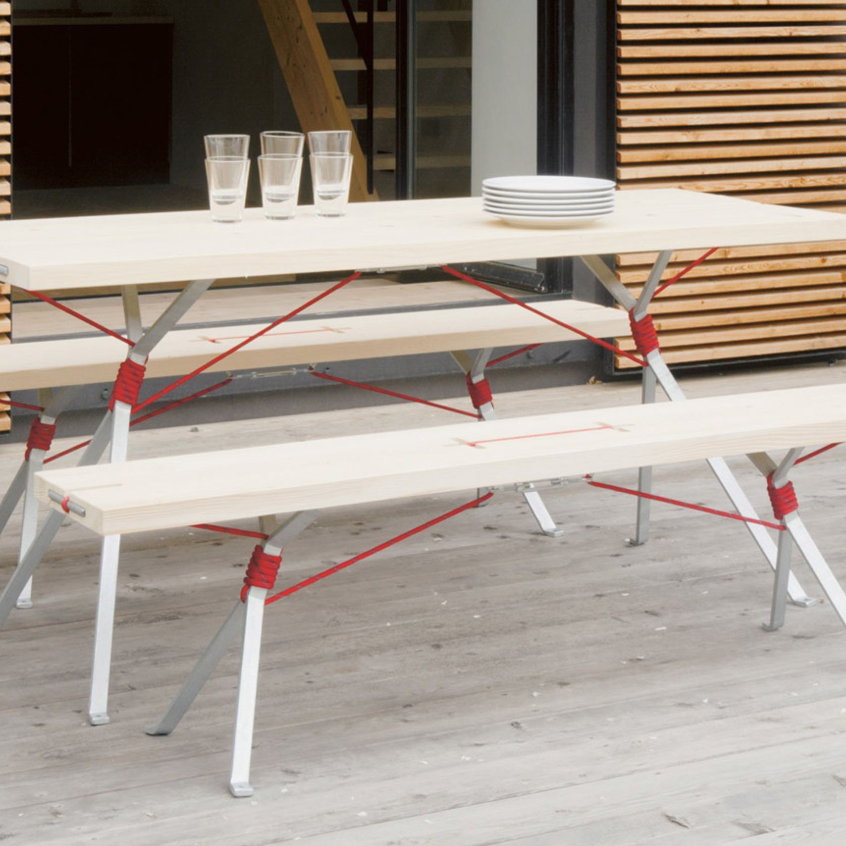 KAMPENWAND Table and Benches gallery detail image