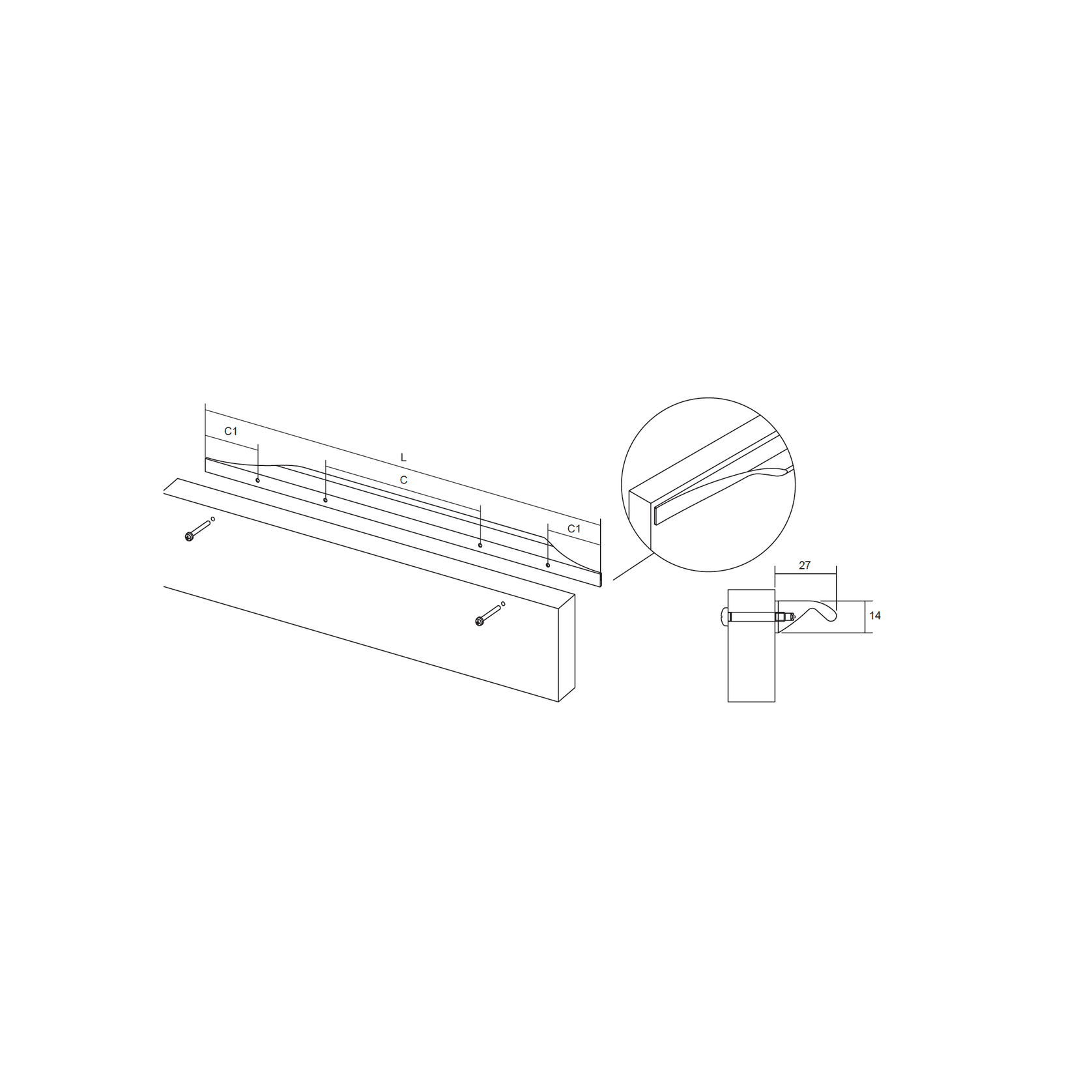 BRIKK Cabinet Handle gallery detail image