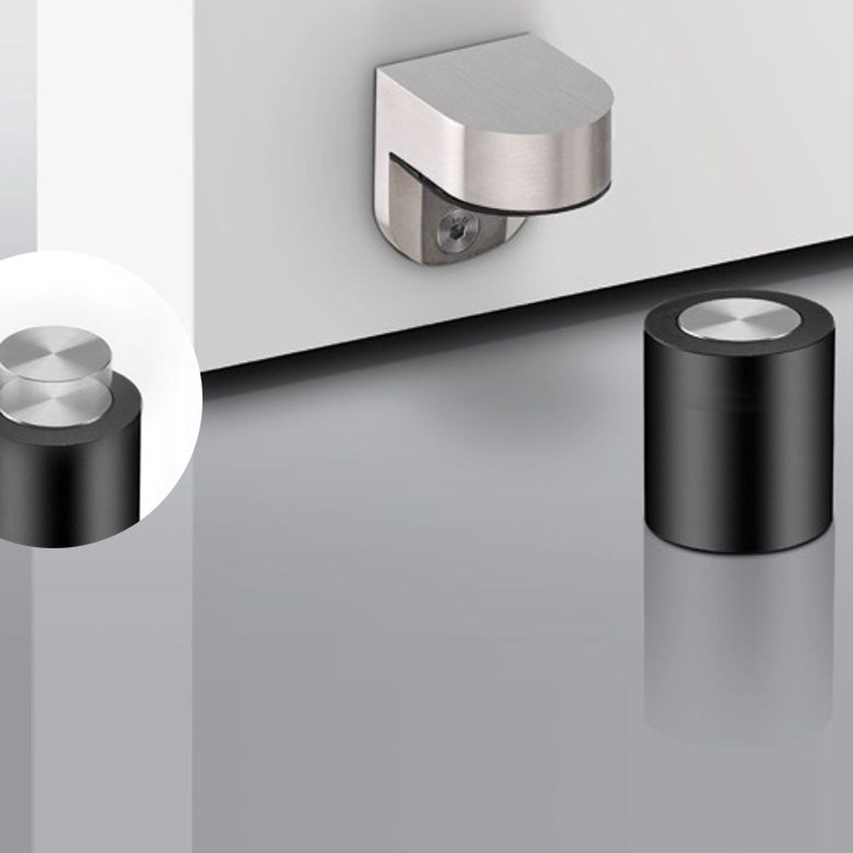 Magnetic Door Stop Stainless Steel: IN.13.186 gallery detail image