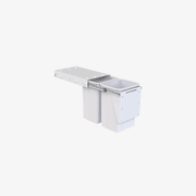 Compact Bin Storage - 2 x 20 Litre Bucket - Door Pull gallery detail image