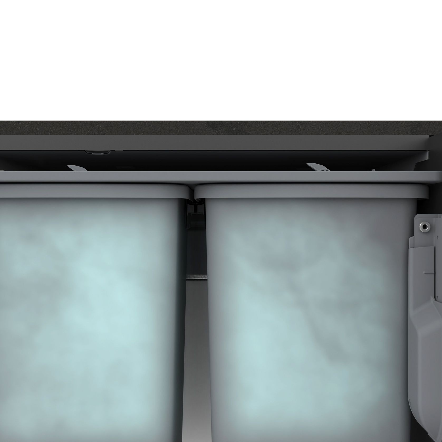 Concelo 2 x 15L Buckets | Door Pull | White gallery detail image