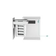 Concelo 1 x 60L Laundry Hamper | Door Pull | White gallery detail image