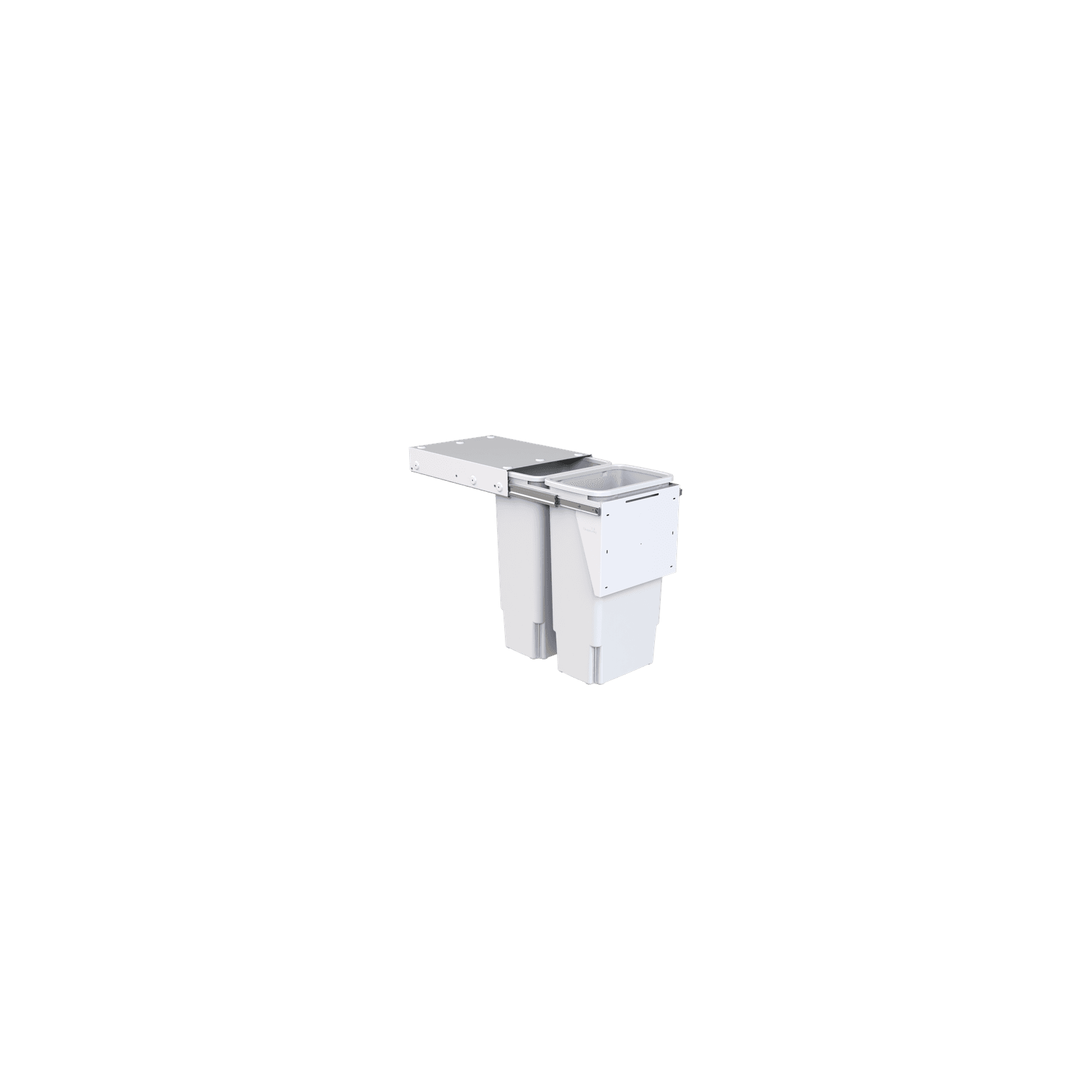Compact Bin Storage - 2 x 35 Litre Bucket - Door Pull gallery detail image