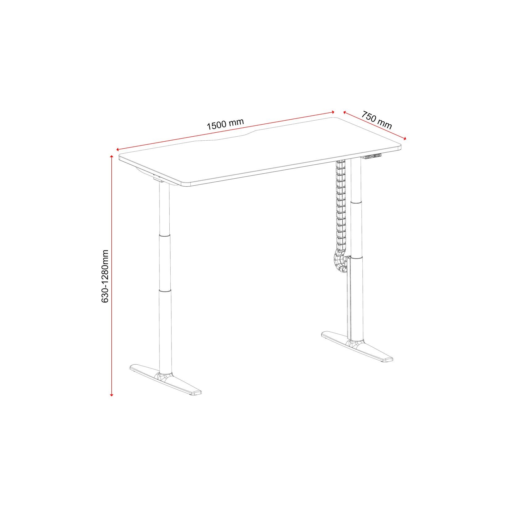 Buro Syntra Standing Desk gallery detail image