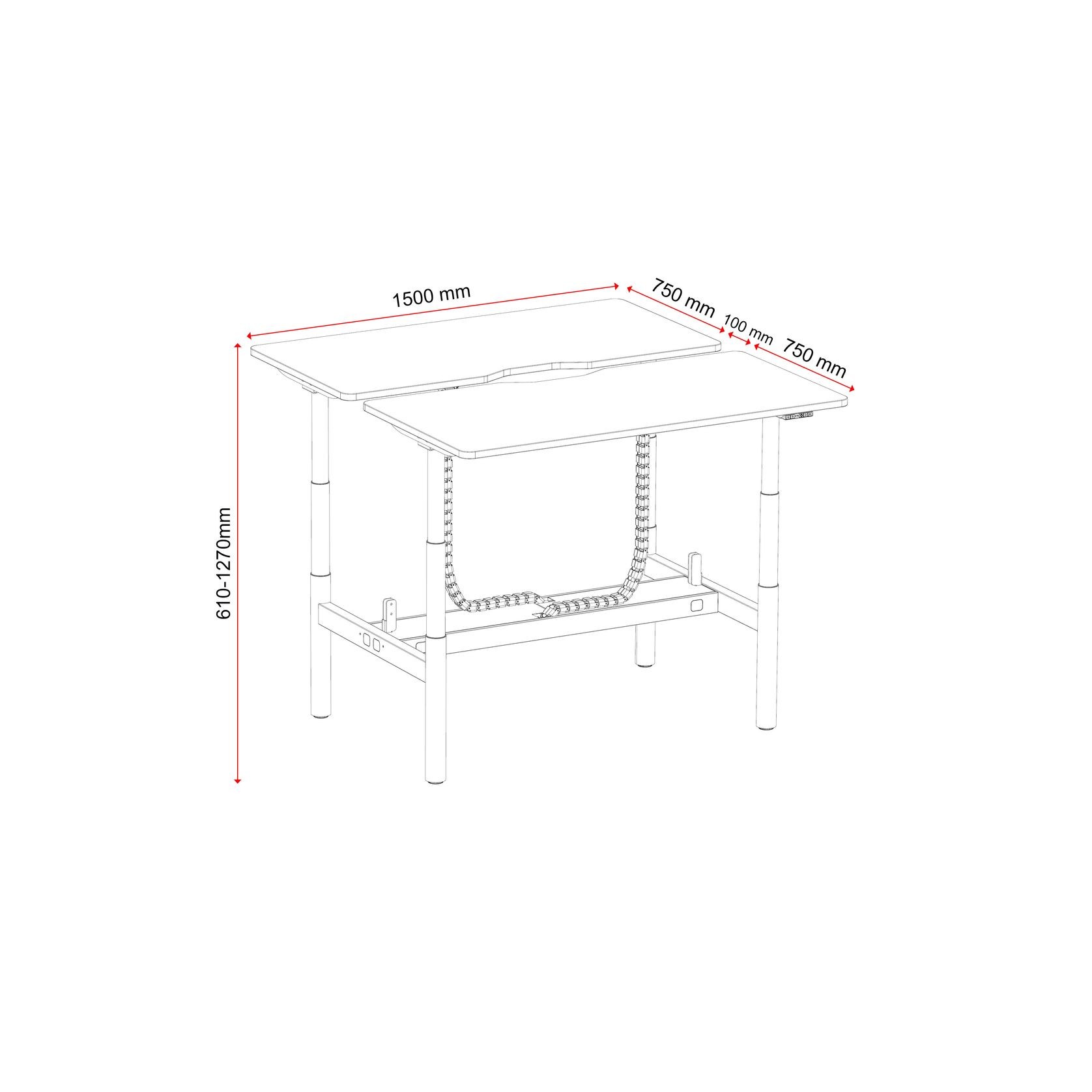 Buro Syntra Back-to-Back Standing Desk gallery detail image
