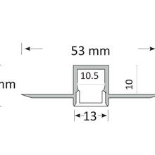 TL005 Reveal Bead LED Profile Trimless Plaster In gallery detail image