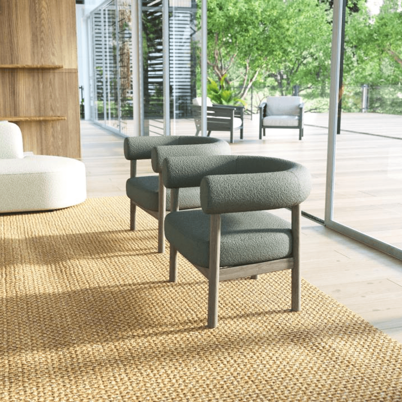 Marlowe Occasional Chair - Smoked Oak Legs gallery detail image