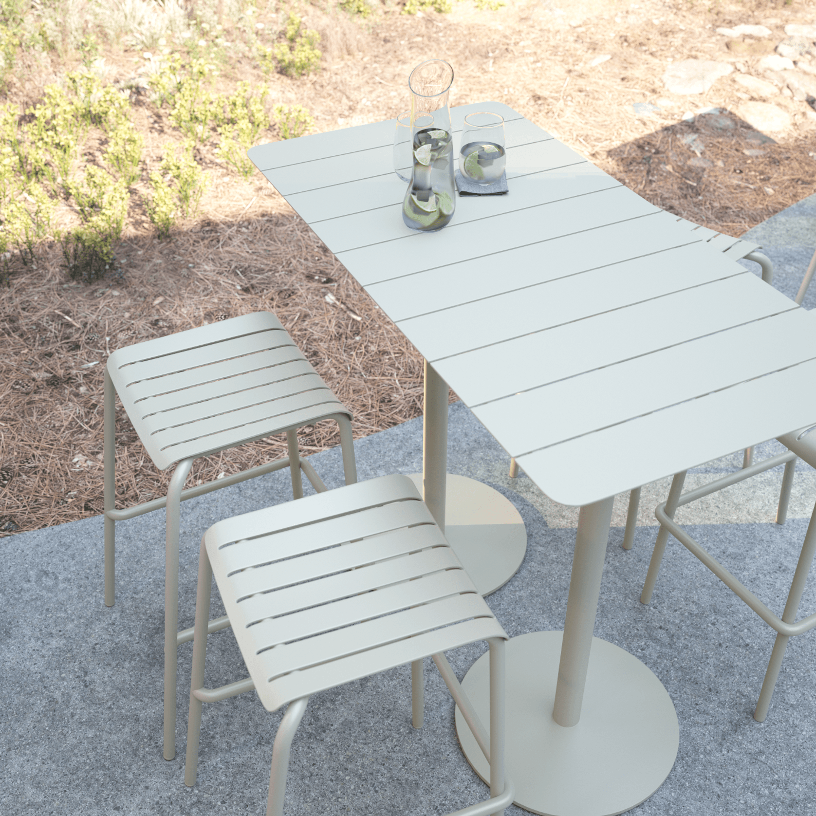 Roku Outdoor Rectangle High Bar Table gallery detail image