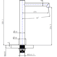 Caddence Tall Basin Mixer Brushed Nickel gallery detail image