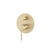 Lucid Pin Diverter Mixer Trim Kit Light Brushed Brass gallery detail image
