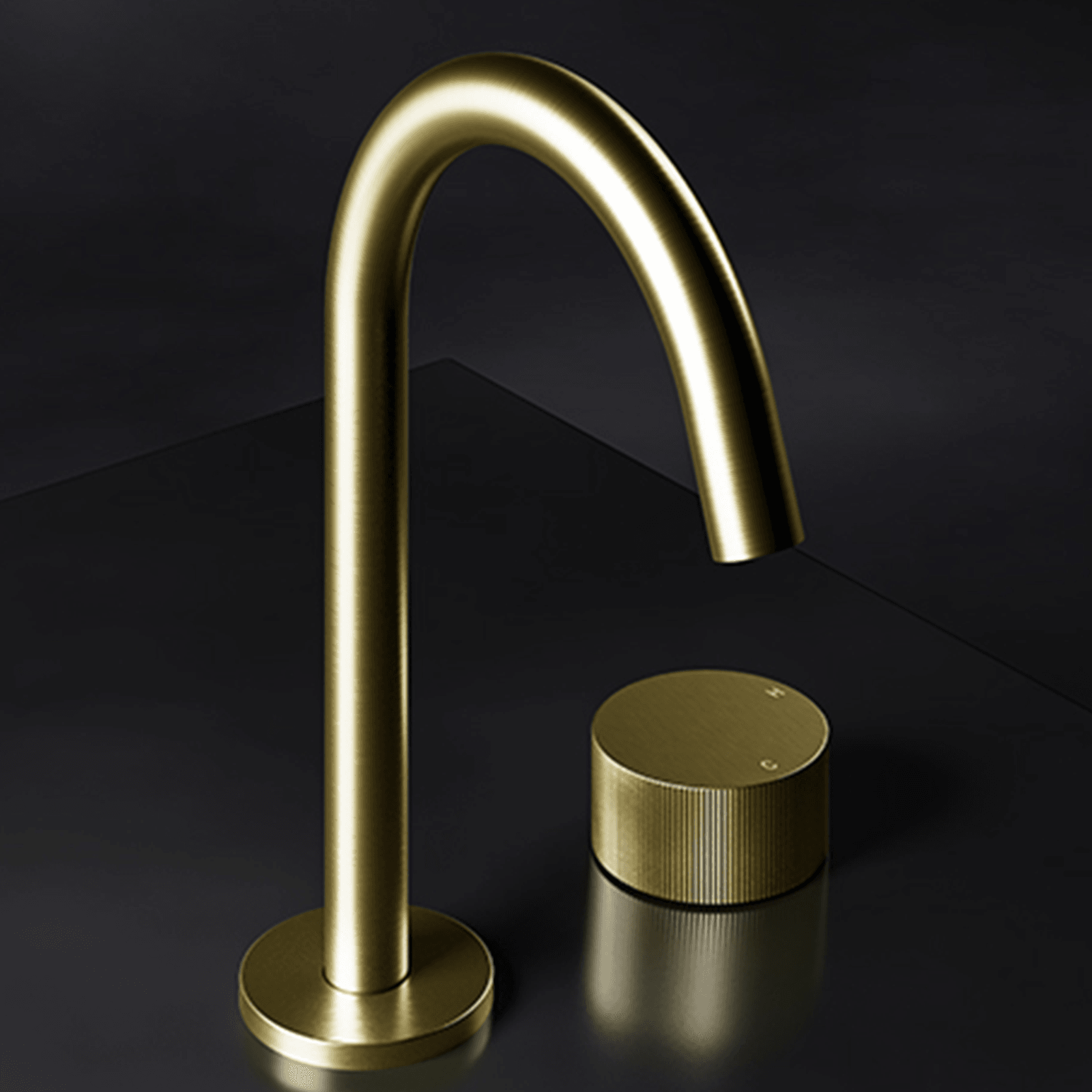 Lente 2 Tap Hole Progressive Deck Mounted Basin Mixer gallery detail image