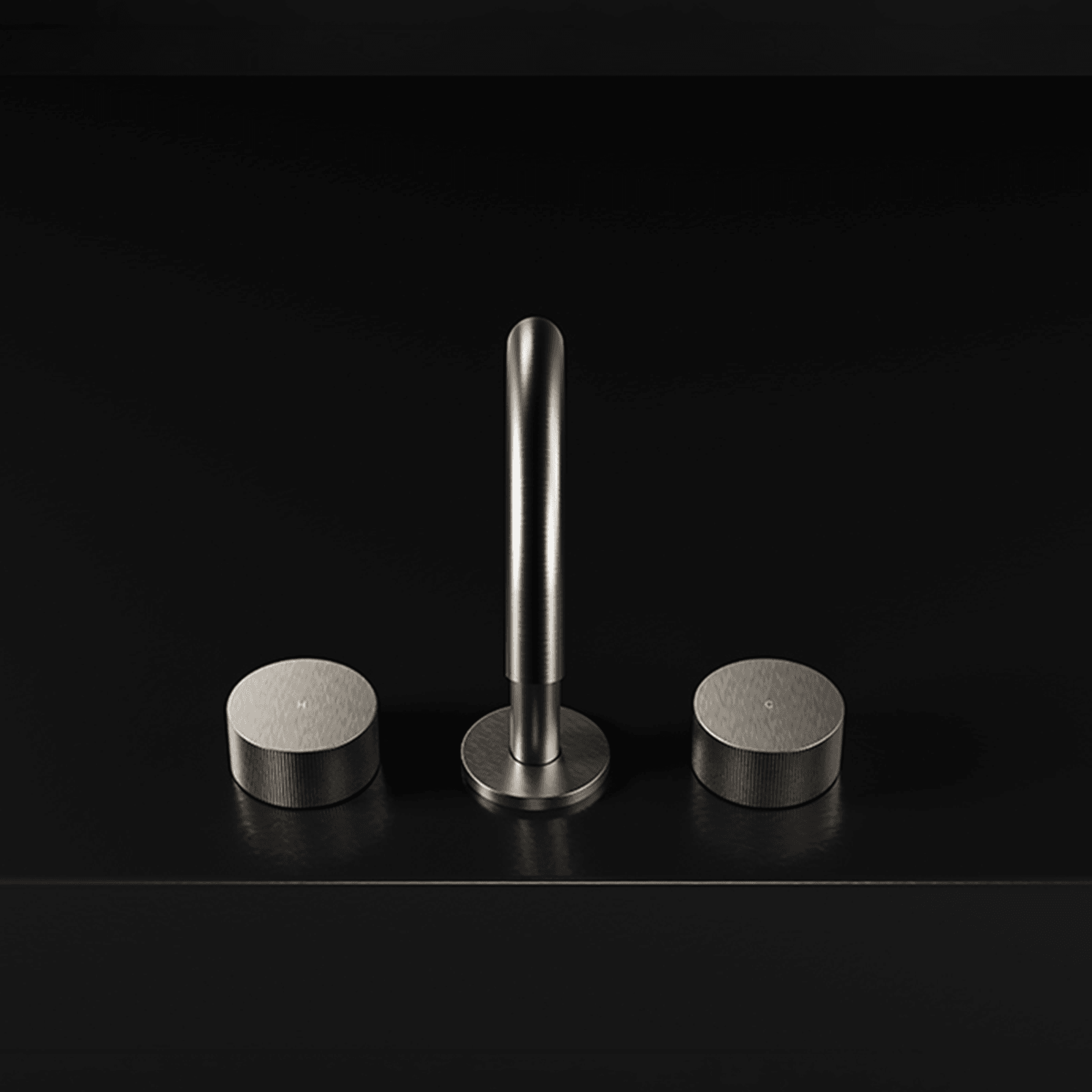 Lente 3 Tap Hole Deck Mounted Basin Mixer gallery detail image