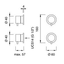 MILO360 Thermostatic Shower Mixer Set by CEA gallery detail image