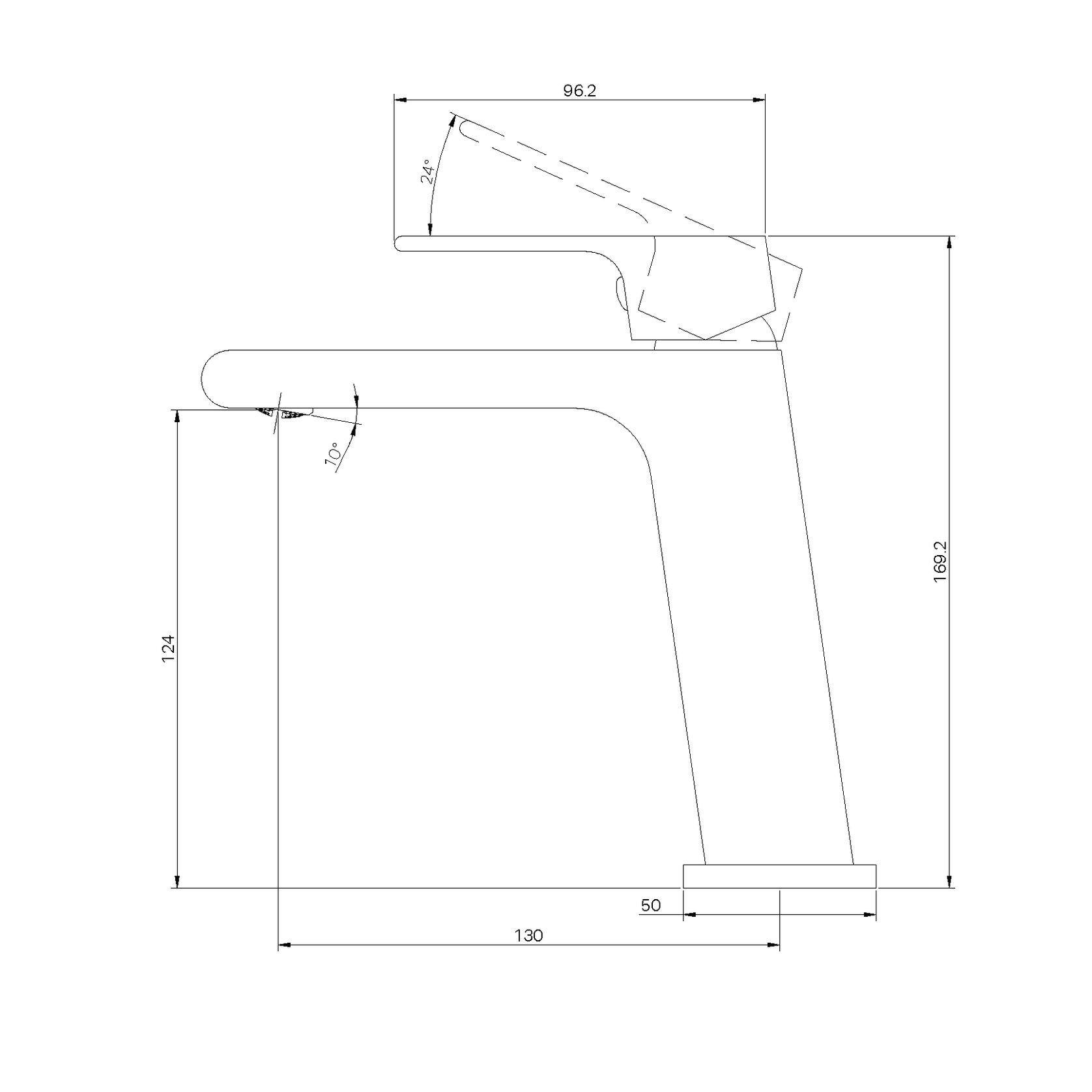 Bianca Basin Mixer | Gun Metal gallery detail image