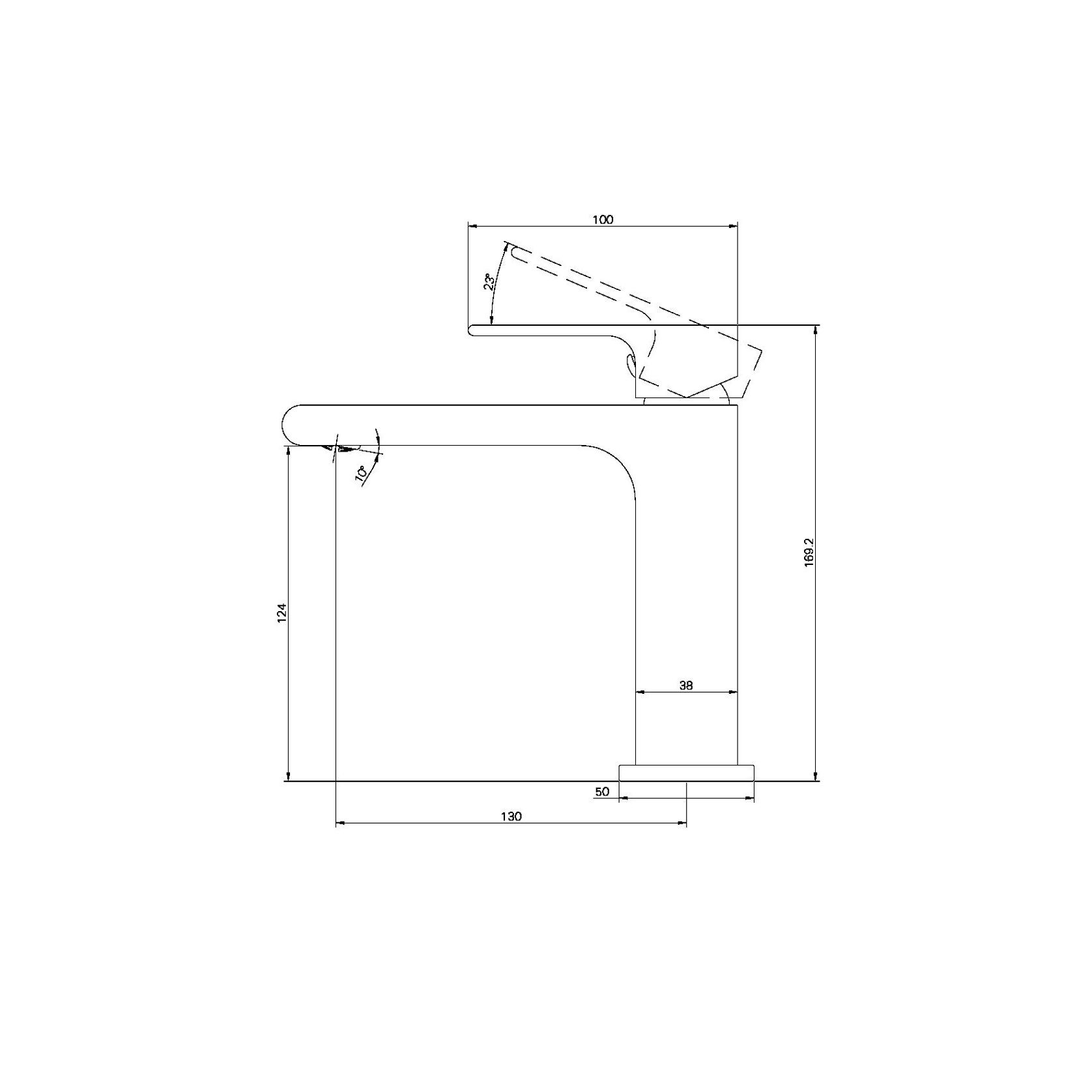 Zen SS316L Basin Mixer | Brushed Bronze gallery detail image