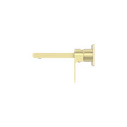 Bianca Wall Basin/Bath Mixer 187mm | Brushed Gold gallery detail image