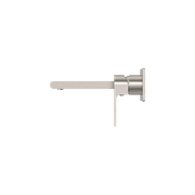 Bianca Wall Basin/Bath Mixer 187mm | Brushed Nickel gallery detail image