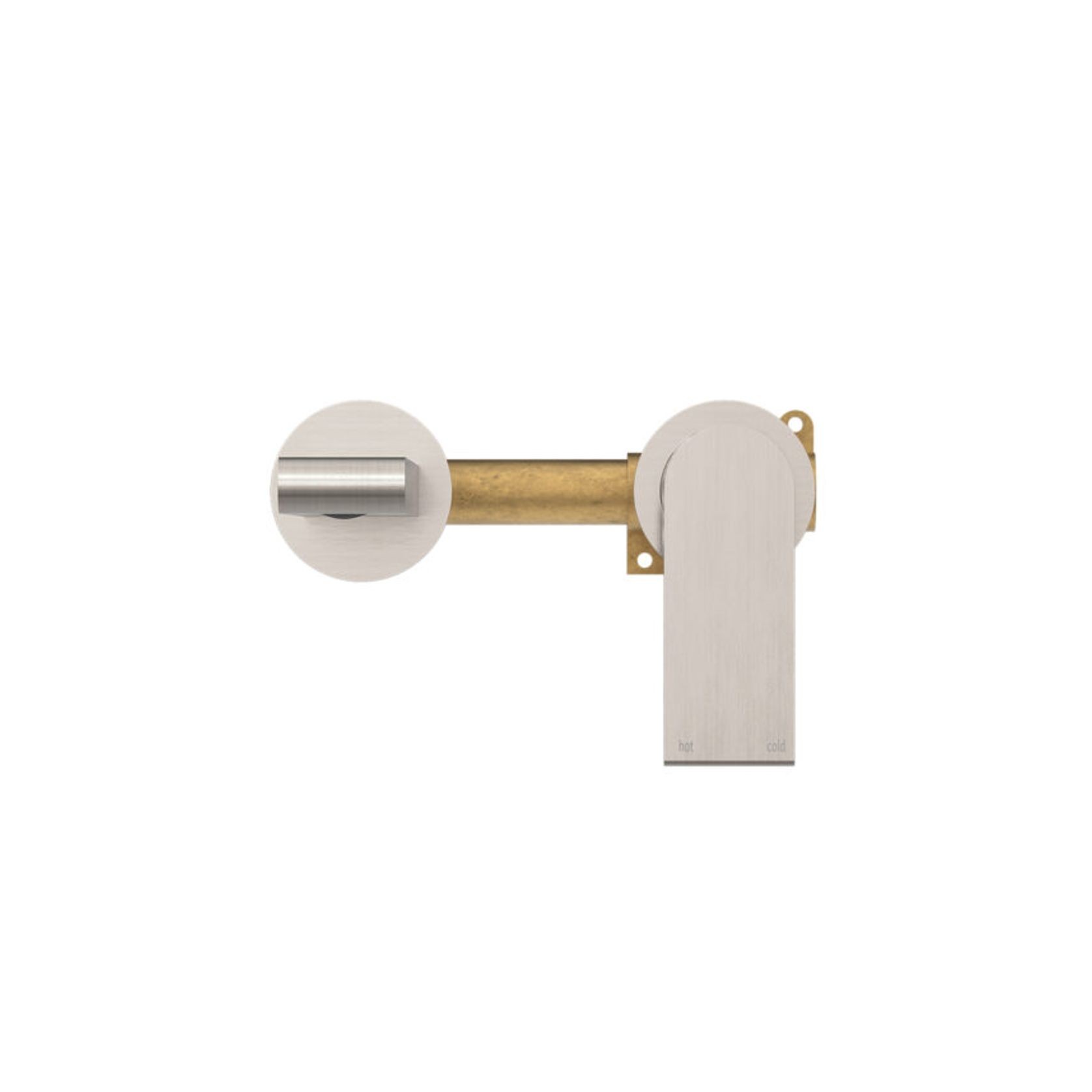 Bianca Mixer Separate Back Plate 187mm | Brushed Nickel gallery detail image